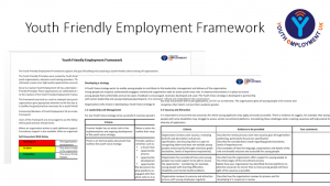The Framework underpins the five principles of Youth Friendly Employment